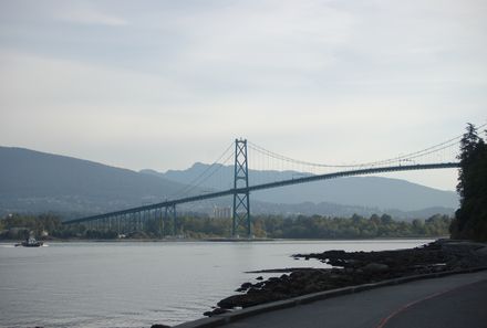 Vancouver Island Familienreise - Vancouver - Brücke