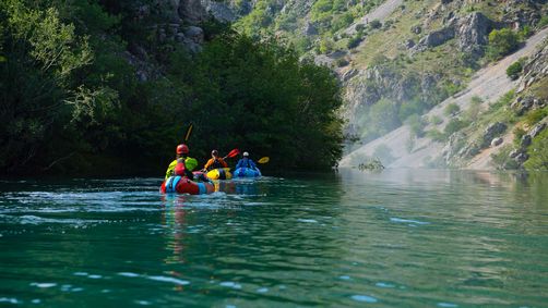 Familienreise - Kroatien - Packrafting - Kayak - Familien