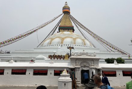 Nepal mit Kindern - Nepal Trekking mit Kindern - Bodnath Stupa