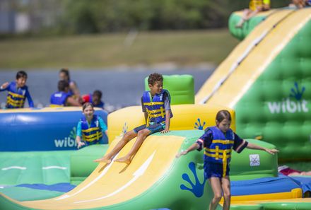 Florida Familienreise - Florida for family - Orlando Wasserpark - Kinder auf Wasserrutschen