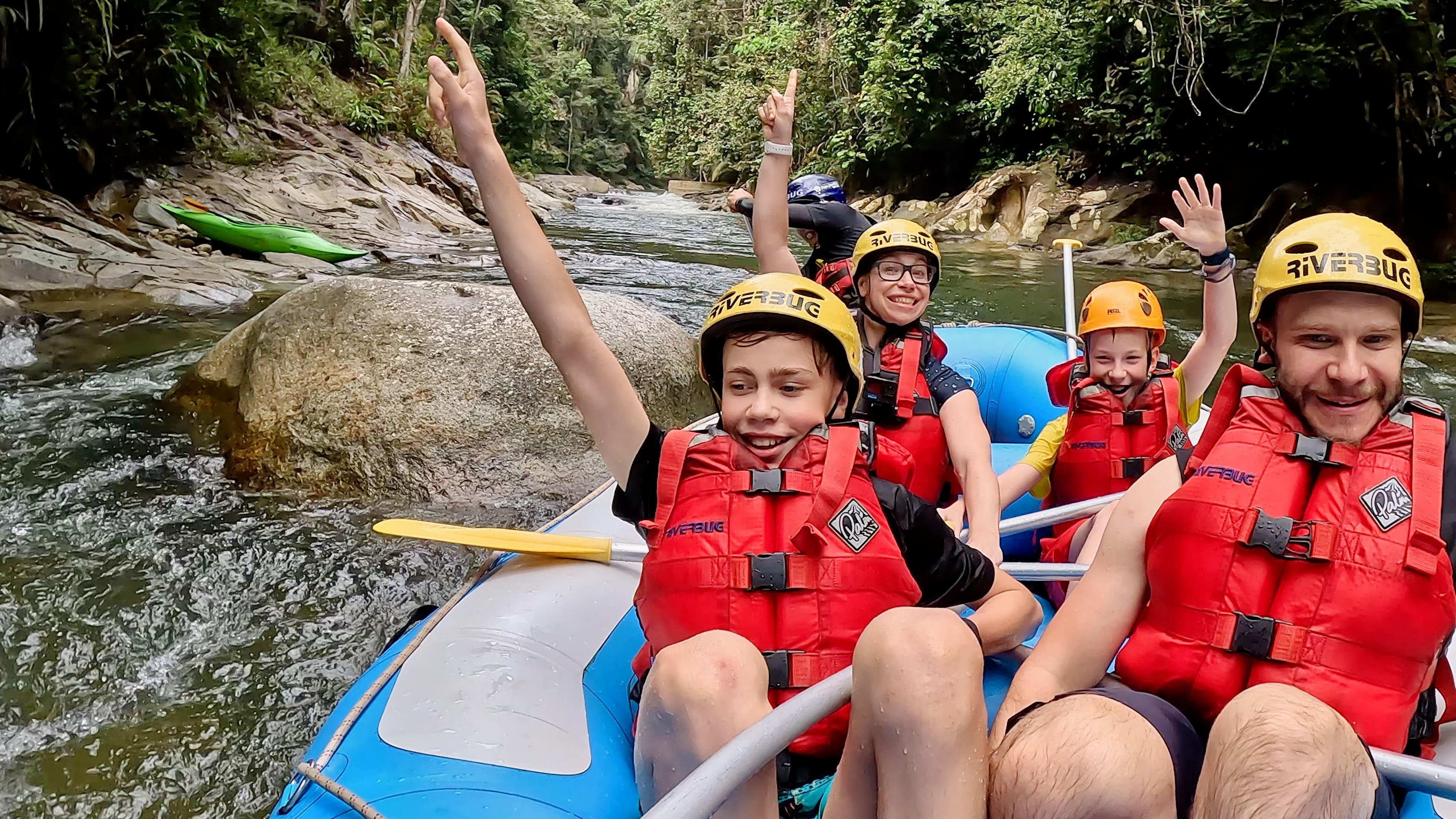 Reisebericht Malaysia mit Kindern - Erfahrungen Malaysia mit Kindern - Rafting bei Perak