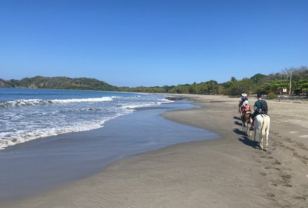 Costa Rica Familienreise - Costa Rica for family - Nordpazifik - Puerto Carrillo - Reitausflug am Strand