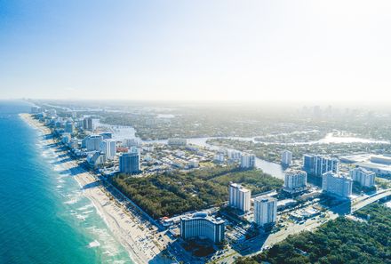 Florida Familienreise - Florida for family - Fort Lauderdale Blick auf die Küste