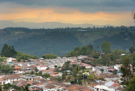 Kolumbien Familienreise - Kolumbien Family & Teens - Blick auf Salento