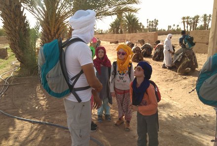 Marokko mit Kinder - Reisebericht Marokko mit Kindern - Dromedar Ausritt