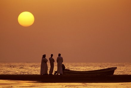 Familienreise Oman - Familienreise for family - Sonnenuntergang