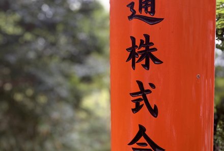 Japan mit Kindern  - Japan for family - Fushimi Inari Schrein - Schriftzeichen