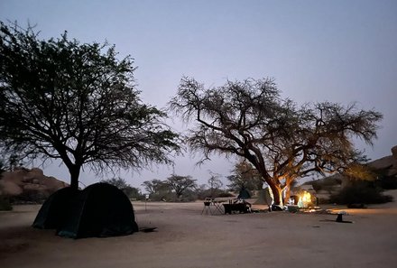 Namibia Familienurlaub - Namibia Family & Teens - Camping Erongo Rocks - Zelt