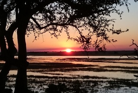 Botswana mit Jugendlichen - Sehenswürdigkeiten in Botswana - Sonnenuntergang