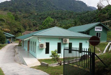 Malaysia mit Teenagern - Gopeng Ulu River Lodge - Außenansicht