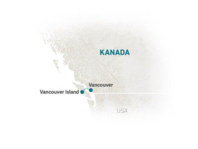 Kanada Familienreise - Vancouver for family  - Karte 2023