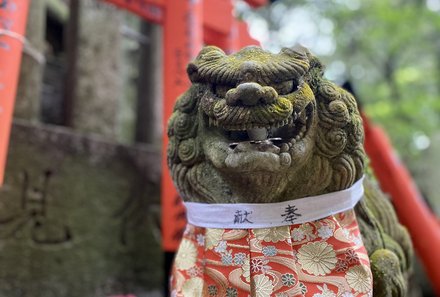 Japan mit Kindern  - Japan for family - Fushimi Inari Schrein Statue