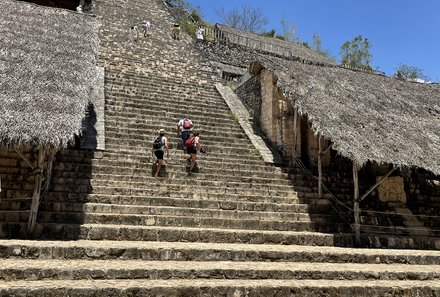 Mexiko Familienreise - Mexiko for young family individuell - Ruinen der Ausgrabungsstätte Ek Balam