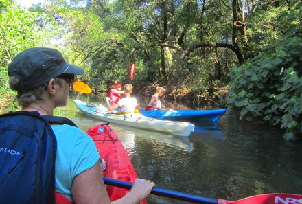 Costa Rica Familienreise - Costa Rica for family - Kajaktour mit Tierbeobachtung