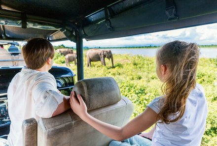 Sri Lanka for family individuell - Sri Lanka Individualreise mit Kindern - Jeep-Tour im Nationalpark